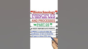 Biotechnology Principles and Processes Part 5 | NCERT Line to Line | #NEET #Shorts #NEET2024