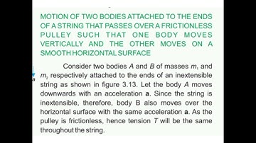 Class 9th.Ch#3:Motion of two Bodies such that one body moves vertically and other moves horizontally