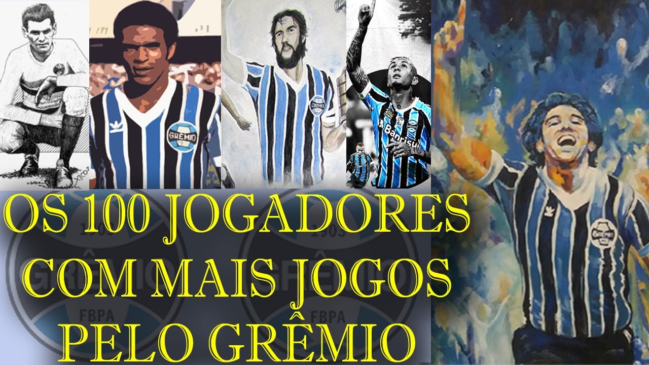 Você não vai acreditar no TOP 5 atletas com mais jogos pelo Grêmio