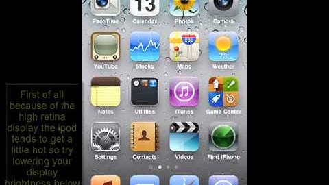 How to fix the heating problem on ipod touch 4th gen near the camera