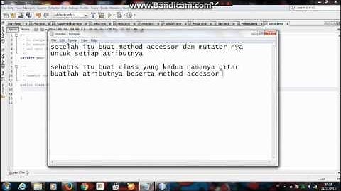 Membuat 2 Class Pada Java