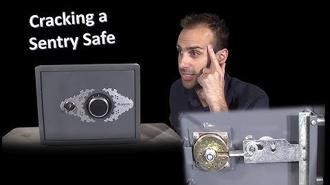 How to crack a SentrySafe - dual lock safe