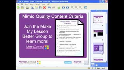 Using Video to Create Interactive Lessons - Ask a Mimio Master