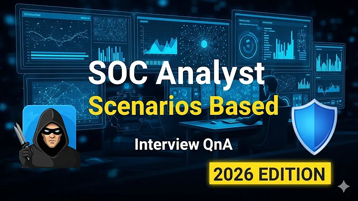 SOC Analyst Scenario-Based Interview Questions & Answers (2026) | SOC Analyst Interview Question