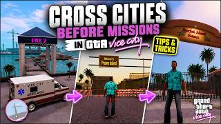 How to Cross Cities BEFORE Missions in GTA Vice City | Secret Tips 😱& Tricks 🛑 ! screenshot 5