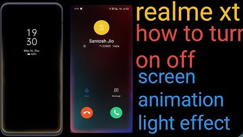 how to turn on off display animation light effect on realme xt/realme UI update features