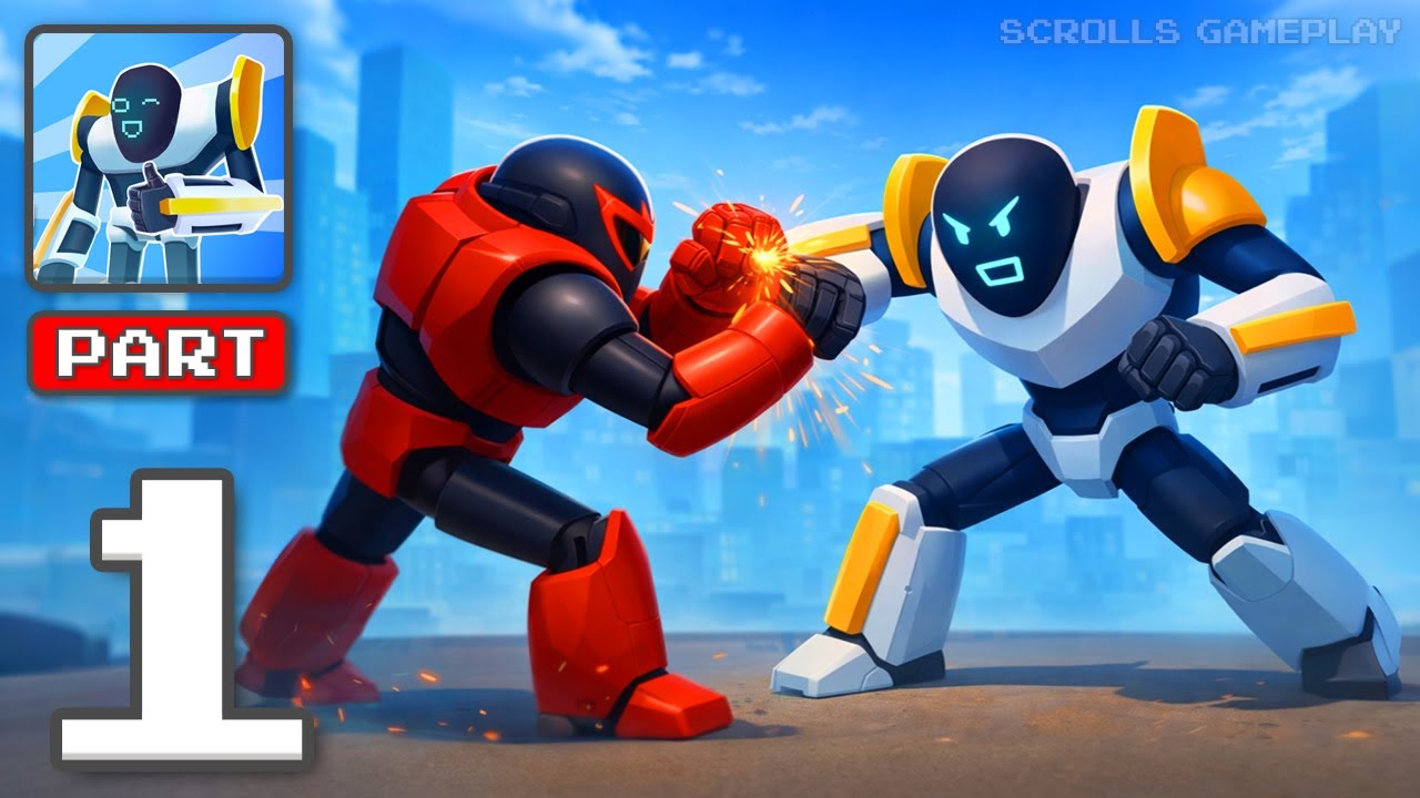 Mechangelion: Robot Fighting - Gameplay Walkthrough Part 1 - Robots Clash Dominate (iOS, Android)