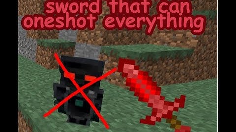 Mcreator - how to make a sword that can oneshot everything even Avaritia armor