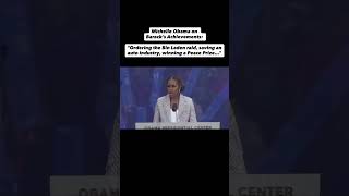 Michelle Obama makes a Peace Prize joke during her speech. Thoughts?