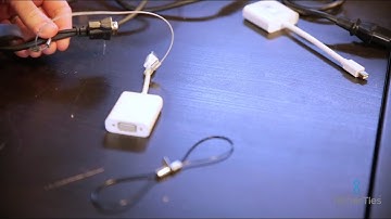 TetherTies - Secure Mac Adapters, Computer Dongles, and AV Peripherals in 15 seconds or less!