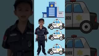 Aiden as  policeman in Kinder ...Araling Panlipunan..Performance task..