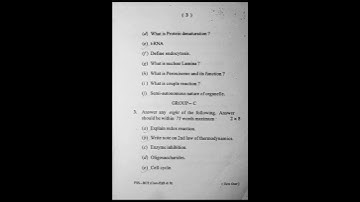 +3 1st semester botany hons question,2022 || Core-2 || Berhampur university