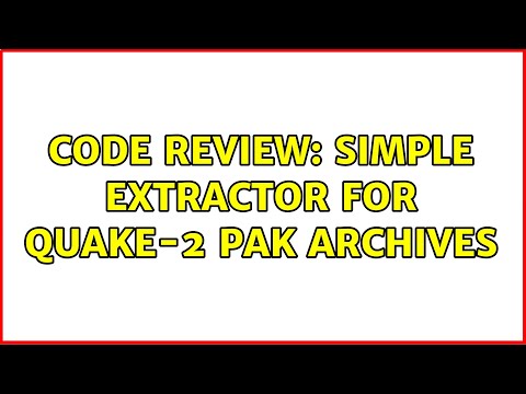 Code Review: Simple extractor for Quake-2 PAK archives (2 Solutions!!)
