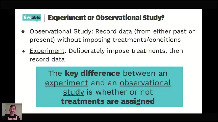 AP Statistics - Experiments & Observational Studies