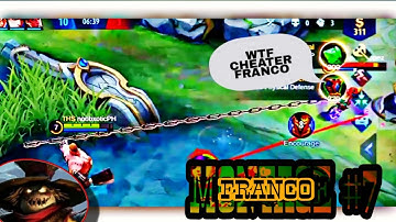 FRANCO HOOK MONTAGE #7 | TOP GLOBAL CHEATER | LONG HOOK -MLBB