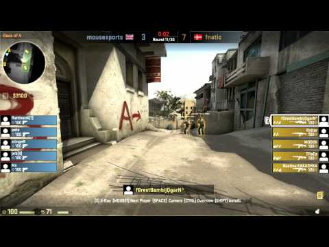 CS GO DHW2012 - fnatic vs. Mouz @ dust2