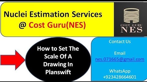How To Scale The Drawings In Planswift