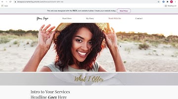 "The Coach" Template in Wix by Design You Marketing