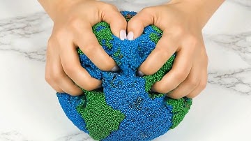 Crunchy Slime Planets AI ASMR Squeezing & Crunching Video | Oddly Satisfying