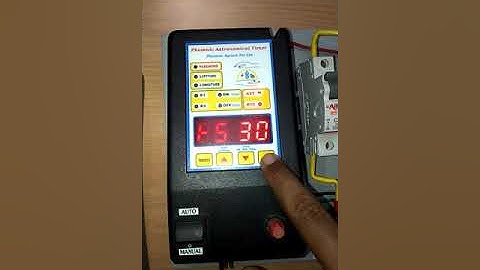 Automatic streetlight controller - Astronomical Timer -Time Setting -  Tamil Version