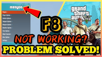 Menyoo Trainer F8 Button Not Working in GTA 5 | F8 PROBLEM SOLVED | GTA 5 Menyoo Trainer Not Working