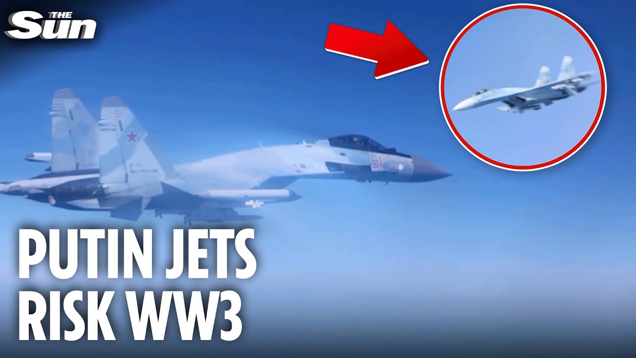 Close Encounter: Russian Fighter Pilot Flies Just Six Meters in Front of RAF Jet Over Black Sea