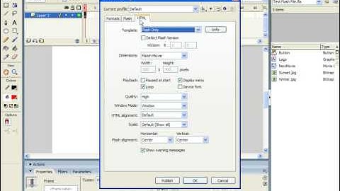 Flash Tutorial Integrating Flash with HTML Adobe Training Lesson 16.2