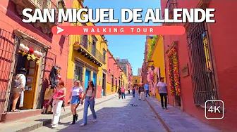 San Miguel de Allende Walking Tour 🇲🇽 | A Colonial Treasure in Guanajuato | 4K with Captions