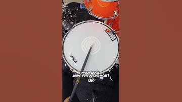 Which snare sound do you like more, 1 or 2? #shorts #short #drums #sound #tune #tuning #tone #snare