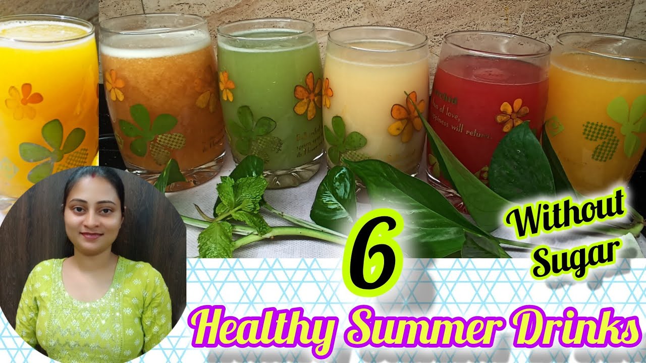 6 Easy & Healthy Summer Drinks For Kids || গরমে বাচ্ছার শরীর ঠান্ডা ...