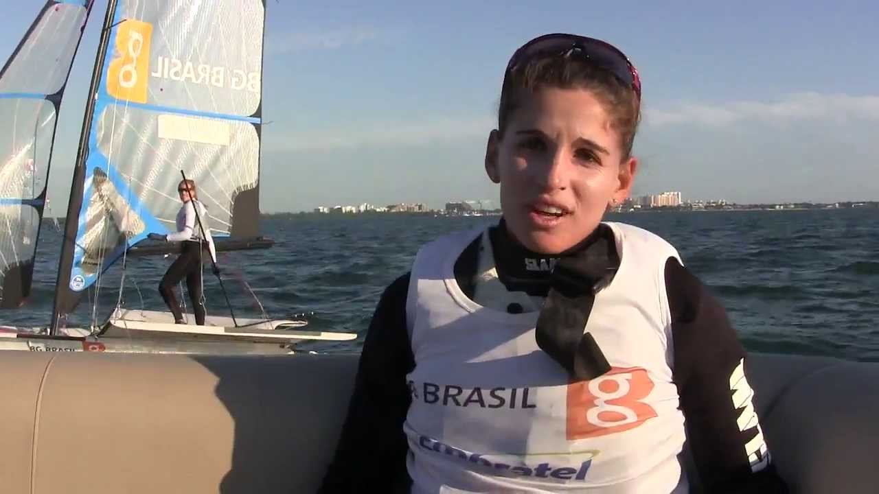 2014 North American's - 49erFX - Race 2 - Interview with Martine Grael