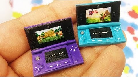 DIY MINI NINTENDO 3DS Polymer Clay Tutorial- How to make 3ds for dolls