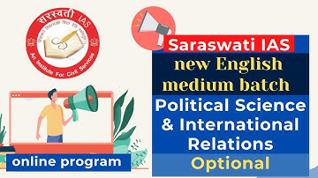 INDIAN GOVERNMENT and POLITICS | POLITICAL SCIENCE & IR Foundation Batch For UPSC IAS, PCS, NET-JRF