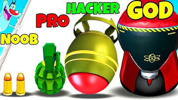 Noob vs Pro vs Hacker vs God In Attack Hole | Oggy and Jack
