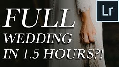 Wedding Photo Editing Challenge! (FULL wedding 1.5 hrs!?) Lightroom Workflow //EP02 