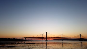 Sunset Timelapse over Forth Bridges