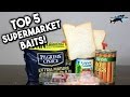 TOP 5 SUPERMARKET FISHING BAITS!!