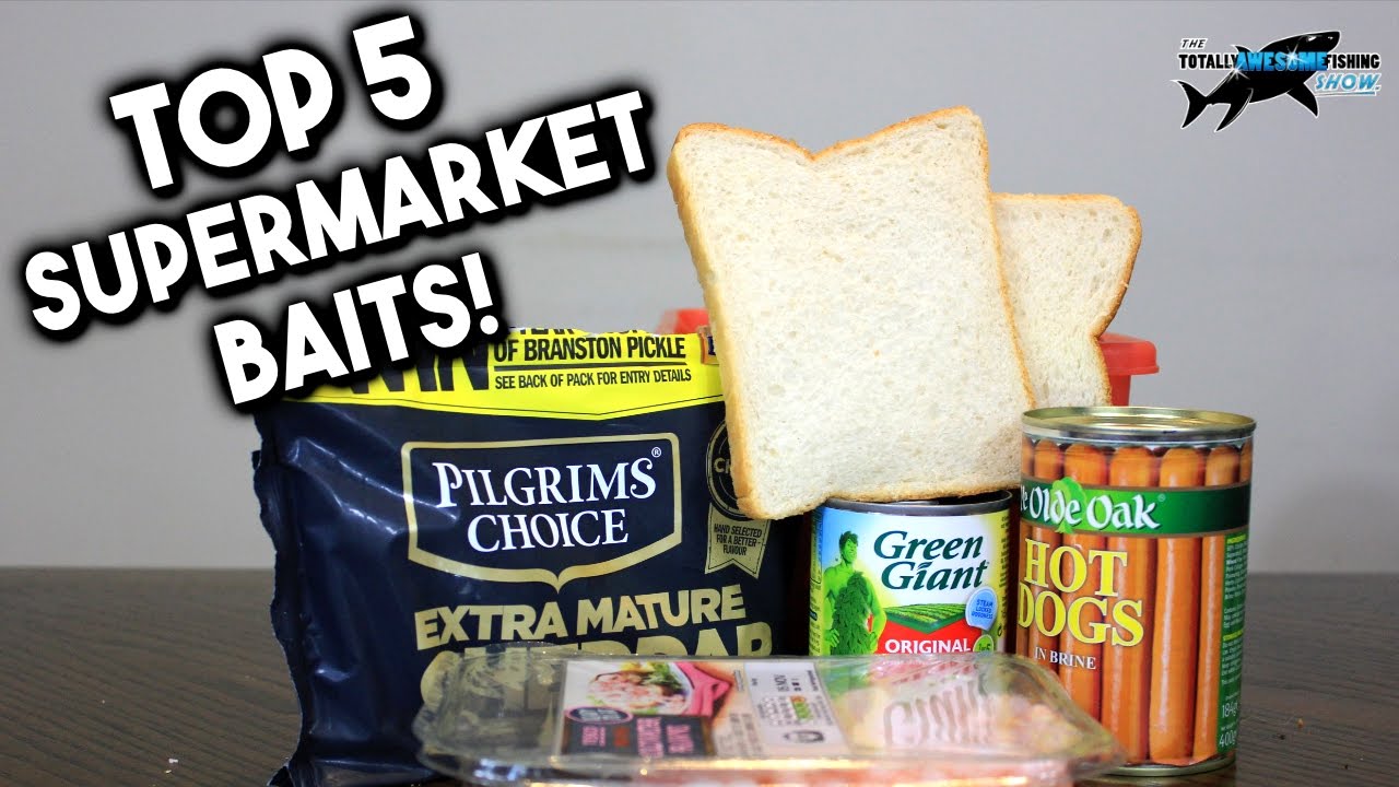 TOP 5 SUPERMARKET FISHING BAITS!! 