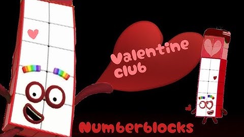 Number blocks valentine club