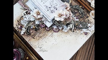 Mixed-media canvas. Step-by-step tutorial
