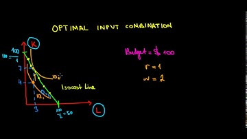 MICROECONOMICS I Optimal Input Combination I Isocost Line and Isoquants