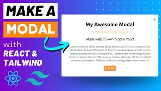 Create A Reusable Modal with React & Tailwind CSS