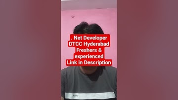 NET Developer Jobs at DTCC Hyderabad | C#, ASP.NET, SQL Careers India
