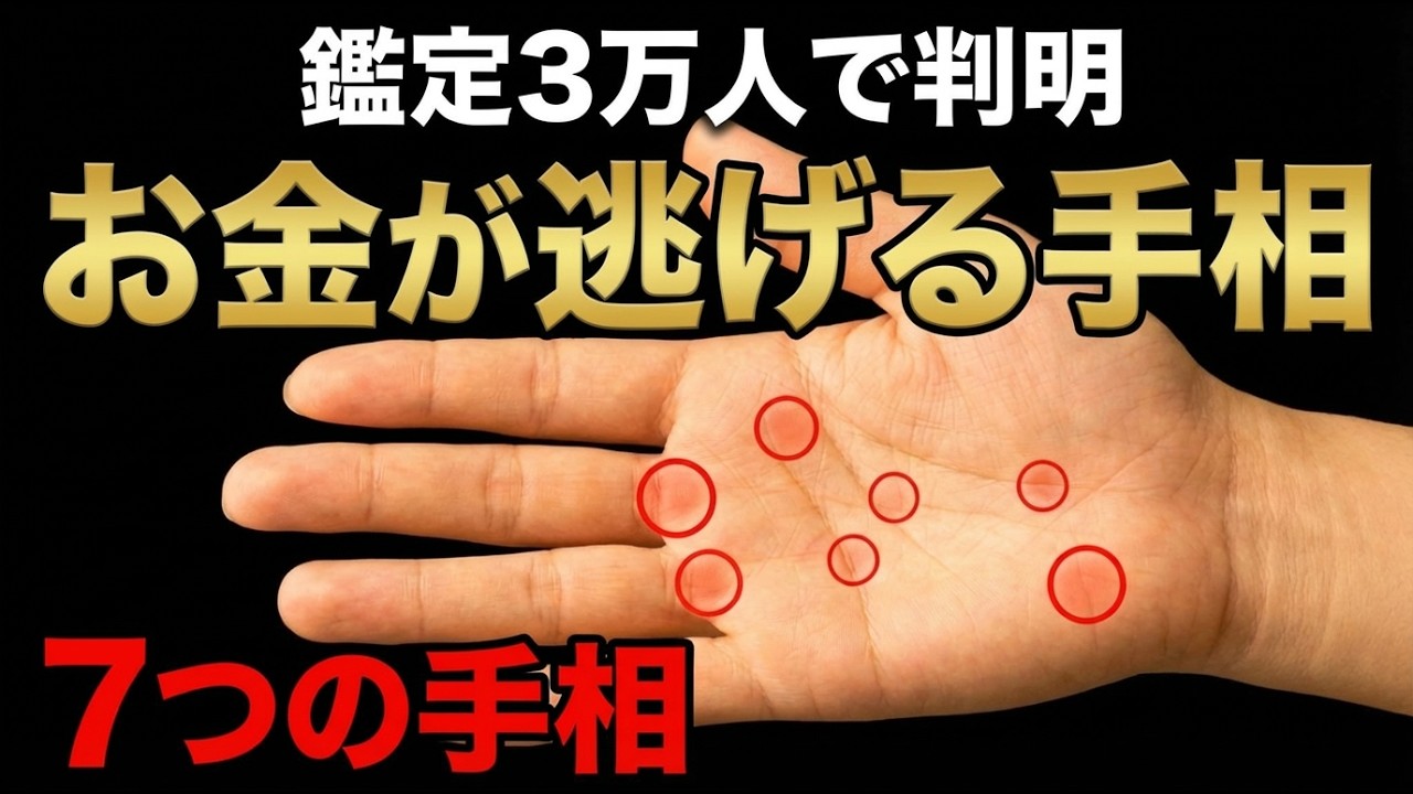 【衝撃】なかなかお金がたまらない人にある手相