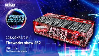 C25220XFS/C14 Profi Fireworks show 252 | Klasek pyrotechnics