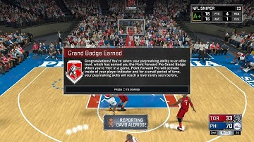 NBA 2K17 How To Get Grand Badge Point Forward Pro