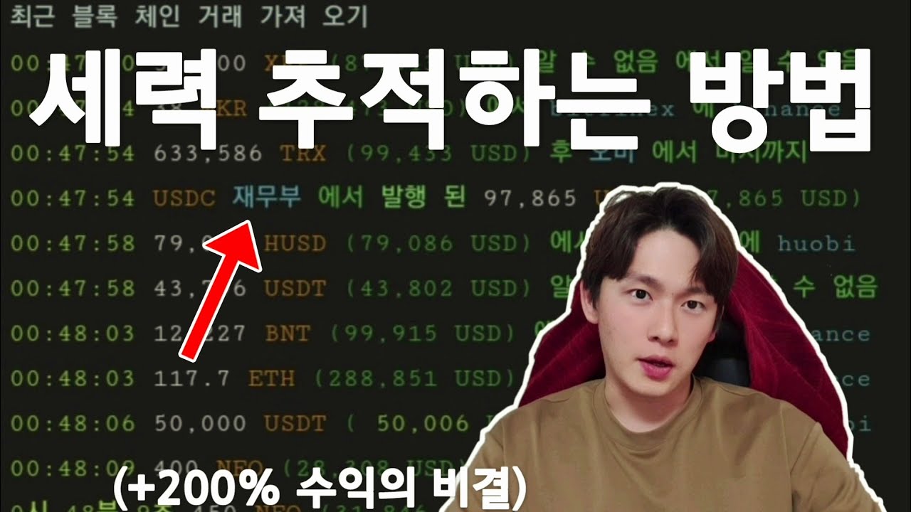 코인 큰손들의 움직임을 읽고 분석하는 방법! 코인으로 돈벌려면 알아야 합니다