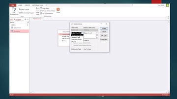 MS Access Creating A Relationship