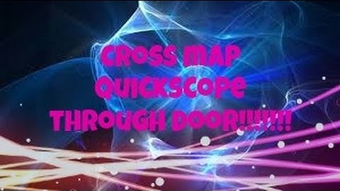MW3: Cross Map Quickscope Through Door!!