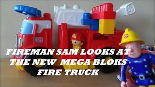 MEGA BLOKS FIRST BUILDERS FIRE ENGINE WITH FIREMAN SAM